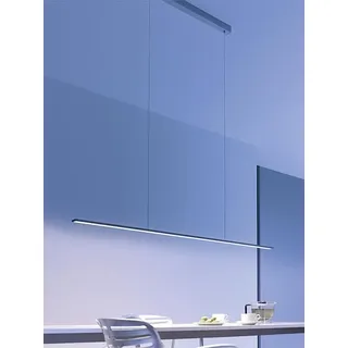 LED-Deckenleuchte GL 6 Pendelleuchte Gera-Leuchten silber, Designer Thomas Ritt, 90x1x4 cm