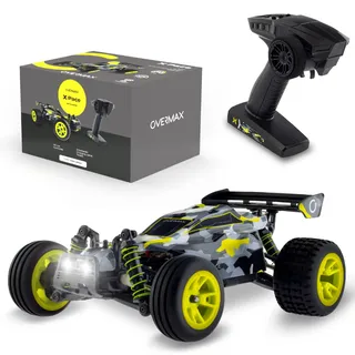 Overmax X-Pace Ferngesteuertes Auto RC Car, 4x4, Geschwindigkeit von 45 kmh, 100m Reichweite, LED-Beleuchtung, unabhängige Federung, große Fahrzeugabmessungen