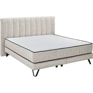 Set One by Musterring Boxspringbett »Baldwin« Liegefläche 180 x 200 cm, Duo-Matratze, Kopfteil mit Steifensteppung,