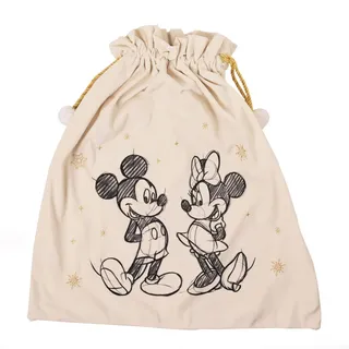 Luxuriöser Samt Disney Weihnachtssack Für Geschenke - Mickey / Minnie Mouse