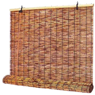 Bambusrollos Fenster Bambus Rollo Jalousien Wetterfest 140 150 160 Breit Outdoor Bambus Raffrollo Holzrollo für Terrasse Balkon Garten Sonnenschutzrollos Bambus Rollo Blind ( Color : Hoch 200cm , Size