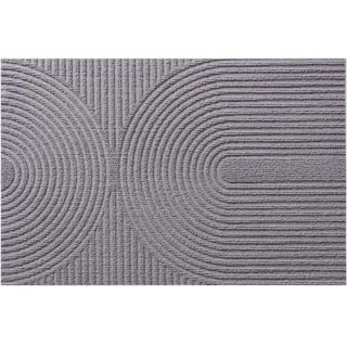 Blumtal FUßMATTE 90/150 cm Grau , Textil , Grafikmuster , Quadratisch , 90x150 cm , Teppiche und Böden, Schmutzfangmatten, Fußmatten
