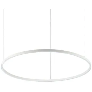 Ideal Lux Led-Hängeleuchte , Weiß , Metall, Kunststoff , rund , F , 27.5 cm , Lampen & Leuchten, Leuchtenserien