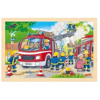 Goki Wooden Jigsaw Puzzle Fire Brigade 24 pcs. 2D Puzzles