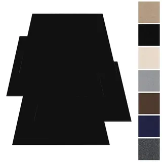 Teppichfliesen 30x30cm Teppichfliesen Selbstklebend - 10 Stück Set - 0.9m2 - Teppichboden, Teppich Fliesen mit Rückendeckung, Strapazierfähiger Teppich Bodenbelag für Wohnung, Büro, Gewerbe, Schwarz