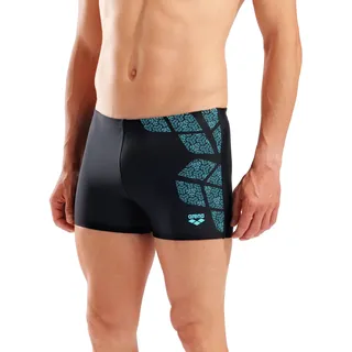 Badehose ARENA "M ARENA KIKKO SWIM SHORT", Herren, Gr. 8 (XXL), N-Gr, schwarz, water, Obermaterial: 80% Polyamid, 20% Elasthan, Badehosen Badehose