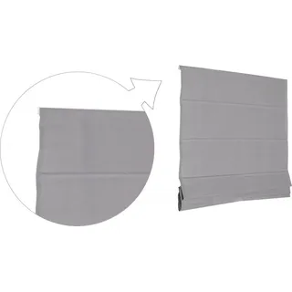 Basic Raffrollo Faltrollo 80x175 cm Grau Raffgardine - Grau
