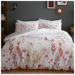 GC GAVENO CAVAILIA Tropische Blätter Bettwäsche-Set, Polyester-Baumwoll-Blumenmuster, Luxus-Bettbezüge für Doppelbett, gemütlicher Bettdeckenbezug, Multi-Meadow Floral (200 x 200cm)