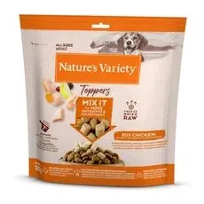 2x120g Pui Topper Nature's Variety Supliment alimentar liofilizat pentru câini