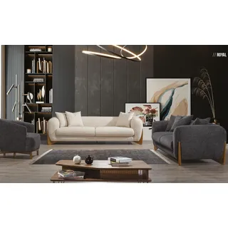 Italienische Stil Möbel Sofagarnitur Mehrfarbige Textil Couch Sofa Garnituren