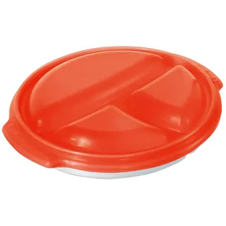 Rotho Micro Clever Mikrowellenteller Papaya 0,75 l