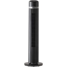 Bild Black+Decker BXEFT50E - Turmventilator 102cm, 45W, 4 Geschwindigkeiten, schwingend, Soft-Touch-Steuerung, 15-Stunden-Timer, Fernbedienung, 3 Modi, leise, Griff, stabiler Standfuß, schwarz
