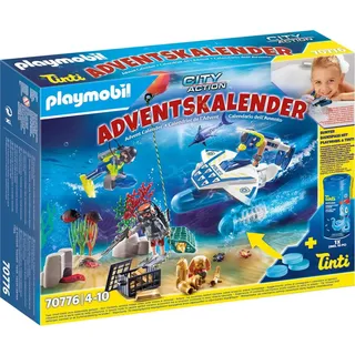 Playmobil Adventskalender Badespaß Polizeitaucheinsatz Bunt