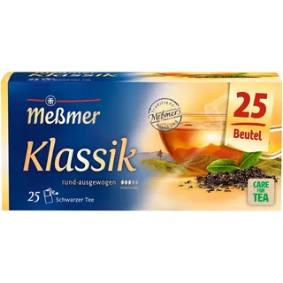 Meßmer Klassik | Hochwertige Schwarztee-Mischung | 25 Teebeutel | Fein-aromatisch