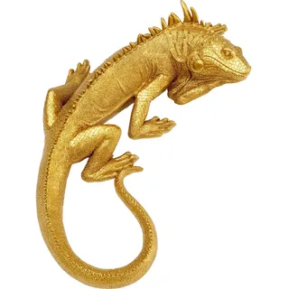 Kare Design Wandobjekt Lizard, Tierdeko, Echse, Gold, 40x17cm