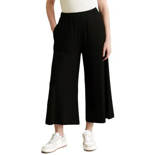 Culotte MARC O'POLO DENIM, Damen, Gr. S, N-Gr, schwarz, Web, Obermaterial: 97% Viskose, 3% Elasthan, knöchellang, Hosen Culotte