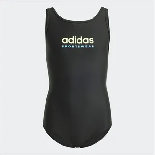 adidas Sportswear U-back Badeanzug Black / Green Spark 140