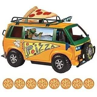 Playmates Toys Teenage Mutant Ninja Turtles: Mutant Mayhem Fahrzeug Pizzafire Van 20 cm - Orange
