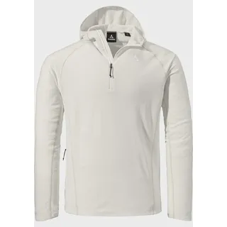 Strickfleece-Pullover SCHÖFFEL "Hiking Fleece Hoody Style Kravica MNS", Herren, Gr. 56, beige (9040, natur), Oberstoff: 100% Polyester, hoch geschlossener Ausschnitt, Pullover Strickfleece-Pullover