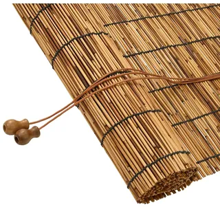 vidaXL Rollo Braun 100 x 220 cm Schilf - Braun