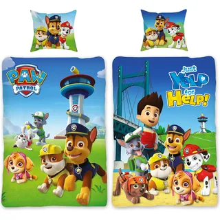 Paw Patrol Bettwäsche Team Blau Linon / Renforcé - Blau