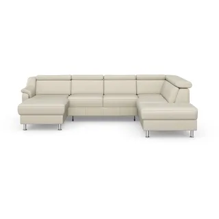 sit&more Wohnlandschaft U-Form Federkern 3-Sitzer Beige