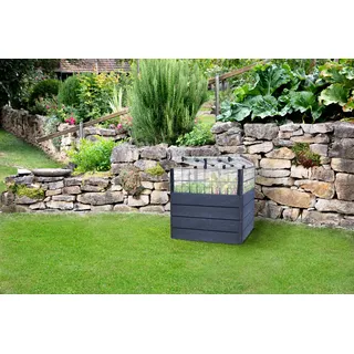GARANTIA Hochbeet-System Turbo Plus L Ergo Quadro 80 x 80 x 80 cm Grau