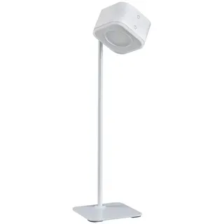 Paulmann Akku-Tischleuchte , Weiß , Metall , rechteckig , 11.0x37.2x13.8 cm , getrennt schaltbar, Touch-Schalter (on/off), Farbtemperaturwechsler, aufladbar über Usb, transportabel , Lampen & Leuchten, Innenbeleuchtung, Tischlampen, Akku-Tischlampen
