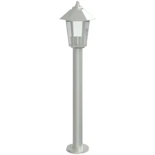 vidaXL Wegeleuchte Silbern 80 cm Edelstahl - Silber
