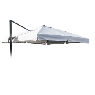 Ersatzschirm für Ampelschirm Sonnenschirm Gartenschirm 3x3 Aluminiumarm Paradise mit Volant