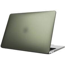 Fintie Hülle Kompatibel mit MacBook Pro 13 (2016-2022) A2338(M2/M1)/A2289/A2251/A2159/A1989/A1706/A1708, Ultradünne Hartschale Schutzhülle, Nachtgrün(Matt)
