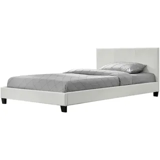 [corium] Corium® Polsterbett Albacete / Weiß / Textil / 140x200 cm / Schlafzimmer, Betten, Polsterbetten