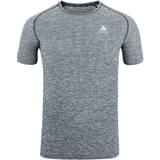 Odlo Herren Essential Seamless Kurzarm Laufshirt, Grey Melange, M EU