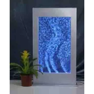 Wandpaneel LED Wasserwand Wasser Wände Wasser Blasen Wand Waterwall 40x70cm Neu - Transparent