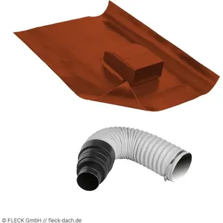 Solaranlagenlüfter ''Saniflex'' in rot DN100