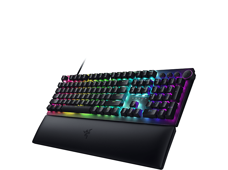 Bild von Huntsman V2 schwarz, LEDs RGB, Razer Clicky Optical PURPLE, USB, DE (RZ03-03931000-R3G1)