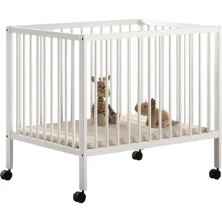 Vipack Laufgitter "Dino auf Rollen mit 2 Bremsen, universell einsetzbar, Made in Europe", buche weiß, Laufställe, Laufgitter, hochwertig verarbeitet, buche massiv, verschiedene Farben erhältlich,