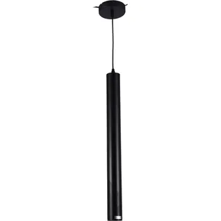 SensaHome MD71740D-1000 Längliche LED-Hängelampe Schwarz – Industrielles, röhrenförmiges Design – Metall-Tube 100x6 cm – GU10 3W – Ohne Leuchtmittel - Schwarz