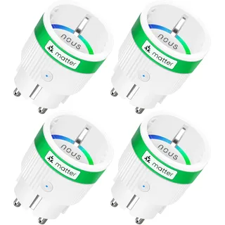 Nous Smart-Home-Steckdose 16A 3840W Weiß 2 St.