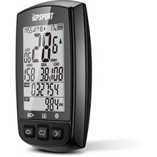 Bild Fahrradcomputer GPS ANT+ Funktion iGS50E Drahtlose Tachometer Großes Display Wiederaufladbar Radfahren Kilometerzähler Wasserdicht