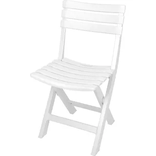 ProGarden Klappbarer Balkonstuhl - Farbe: Weiß - Ohne Armlehne - Weiß