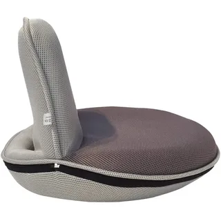 Mobili Rebecca Meditationstuhl, Grau, Relax, Schlafzimmer Wohnzimmer - Gesamtmaße: 44 x 52 x 50 cm (HxLxB) - Art. RE6384