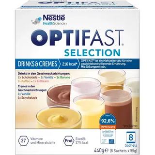 Optifast Selection Drinks & Cremes Pulver 8 x 55 g