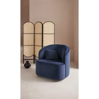 LeGer Home by Lena Gercke Drehsessel Dilara Polyester 94 x 89 x 94 cm Blau drehbar
