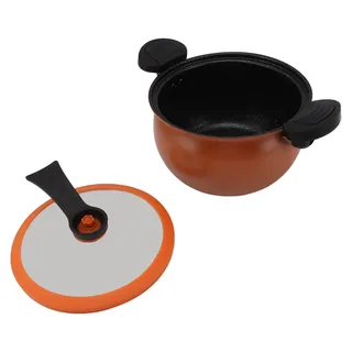 Haushalts-Antihaft-Mikro-Schnellkochtopf, multifunktional, große Kapazität, Kochtöpfe, Küchenutensilien, Orange, 7 l