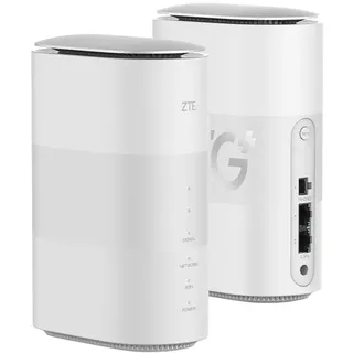 ZTE MC801A HyperBox 5G Wireless Router Unlocked - WWAN - 2-Port Switch - 802.11a/b/g/n/ac/AX - Dual Band White