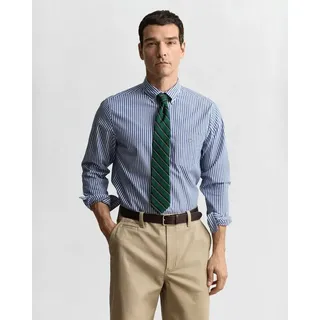 GANT Reg Stripe Langarmhemd College Blue L