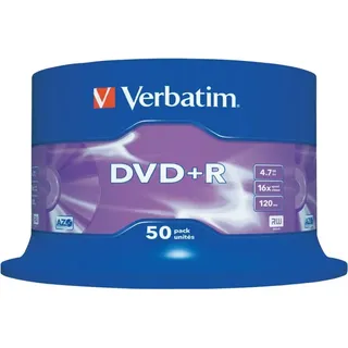 Verbatim DVD+R 4.7gb Einheiten 16x 50 x), Optischer Datenträger