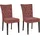 4-Fußstuhl Colorado Samt rot 2er Set