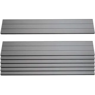 MCW 7er Set Latten Für WPC-Sichtschutz Savoie Bretter Windschutz Ca. 1qm - 90cm Grau